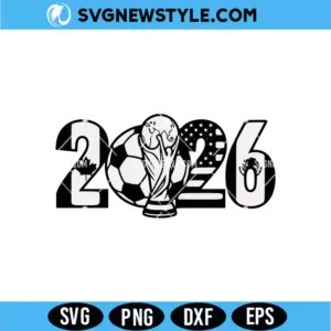 World Cup 2026 Emblem SVG | 2026 Tri-Host Tournament Digital Download