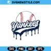 Yankees Baseball SVG | Retro New York Team Mascot Cut File 2 Yankees Baseball SVG