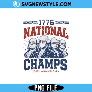 1776 National Champs Png