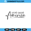 Anniversary USA 250th Birthday Svg