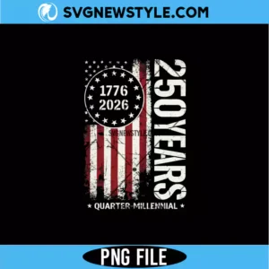 250 Years Anniversary Png 4th of July Instant Download