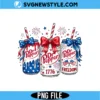 4th July Patriotic Soda Can Png