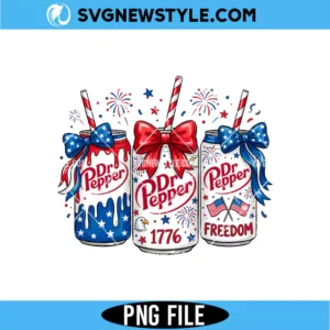 4th July Patriotic Soda Can Png