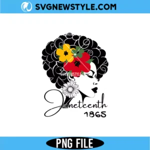 Melanin Queen Floral Png