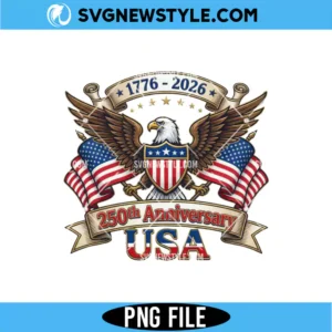 Vintage America 250 PNG Semi-Quincentennial Patriotic File Digital Download