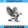 Bald Eagle with US flag Svg, Patriotic USA Cut File Digital Download 3 Bald Eagle with US flag Svg