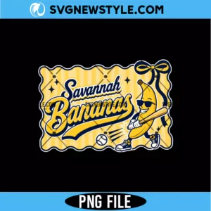 Savannah Banana PNG File Funny Gameday Sports Instant Download