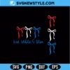 Red White And Blue Coquette Bows Svg Cute 4th of July Download 2 Red White And Blue Coquette Bows Svg