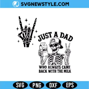 Funny Dad Milk Joke SVG
