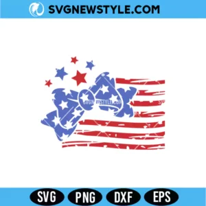 Coquette American Flag SVG