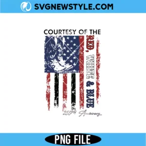 Courtesy Of The Red White And Blue Png Digital Download