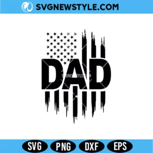 Dad Usa Flag SVG