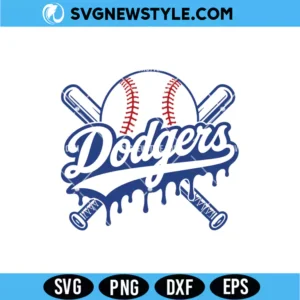 Los Angeles Baseball Fan SVG