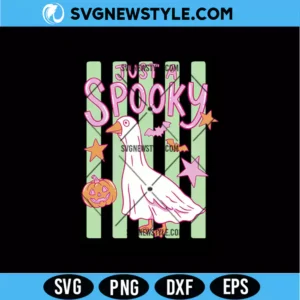 Preppy Ghost Goose SVG Digital Download | Trendy Spooky Cut File