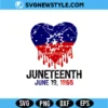 June 19 1865 Juneteenth Flag Svg Png | June 19 Freedom Day Cut File 2 June 19 1865 Juneteenth Flag Svg