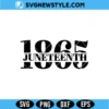 Juneteenth 1865 Svg Design | June 19 Emancipation Day Cut File 2 Juneteenth 1865 Svg Design
