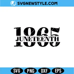 Juneteenth 1865 Svg Design