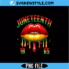 Juneteenth 1865 Lips Png Retro Black History Freedom Day Sublimation 2 Juneteenth 1865 Lips Png