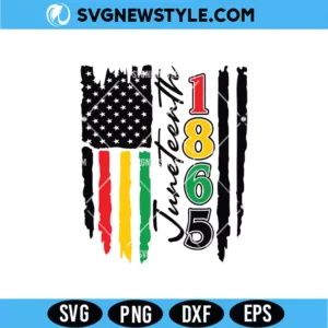 1865 Juneteenth Flag SVG