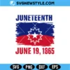 Juneteenth Heritage Flag SVG
