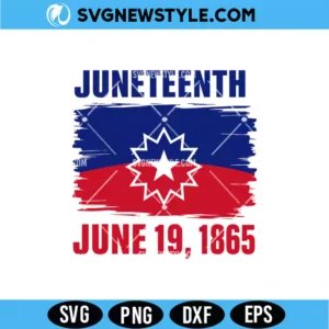 Juneteenth Heritage Flag SVG