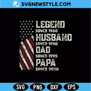 Legend Husband Dad Papa SVG