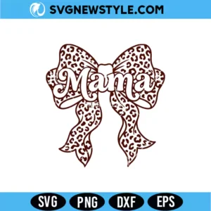 Mama Bow Svg