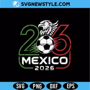 Mexico 2026 Soccer Eagle Svg