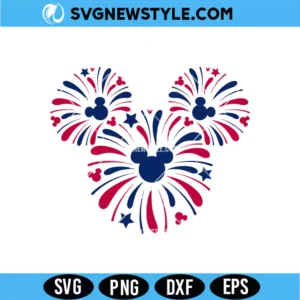 Mickey Mouse 4th of July SVG
