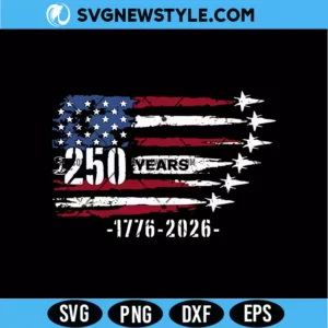 USA 250 Years SVG