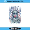 Preppy Brushstroke Statue of Liberty Blowing Bubble PNG | Trendy USA Graphic 3 Preppy Brushstroke Statue of Liberty Blowing Bubble PNG
