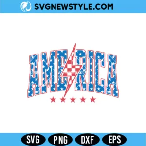 America Star Lightning SVG