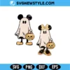 Mickey Minnie Halloween Couple SVG Bundle Digital Download | Spooky Couple Design 2 Mickey Minnie Halloween Couple SVG Bundle