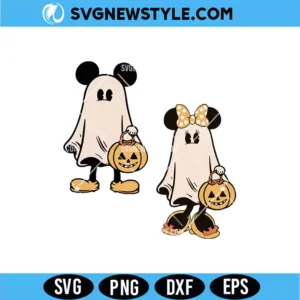 Mickey Minnie Halloween Couple SVG Bundle