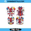 Spiderman Birthday PNG Bundle
