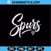 Spurs Heart Svg Texas Game Day Sport Cut File Digital Download 2 Spurs Heart Svg