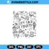 Sweet Land Of Liberty Doodle SVG | Patriotic Script Cut File for Cricut & Silhouette 3 Sweet Land Of Liberty Doodle SVG