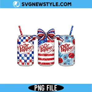 USA Flag Dr Pepper PNG