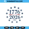 Vintage 1776 2026 Patriotic SVG
