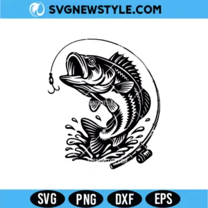 Bass Fishing Life SVG