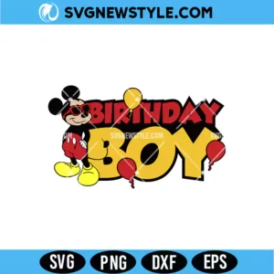Birthday Mouse SVG