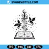 Book Sword Stars and Dragons SVG