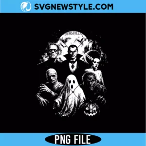 Classic Halloween Monsters PNG