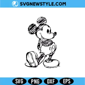 Mickey Mouse Sketch Svg