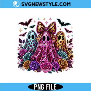 Coquette Neon Ghost Trio PNG