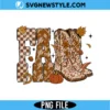 Cowboy Checkered Fall Png Digital Download | Retro Country Autumn Printable 2 Cowboy Checkered Fall Png