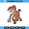 Jessie and Bullseye SVG - Toy Story Cowgirl and Horse Vector Design 3 Jessie and Bullseye SVG