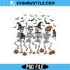 Dancing Skeleton Halloween Png | Spooky Season Sublimation Graphic 3 Dancing Skeleton Halloween Png