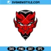 Red Devil Face SVG