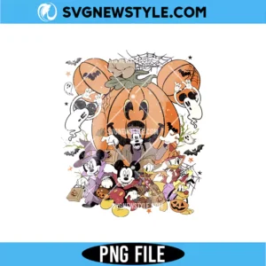 Disney Halloween Pumpkin Png Digital Download | Holiday Art Design